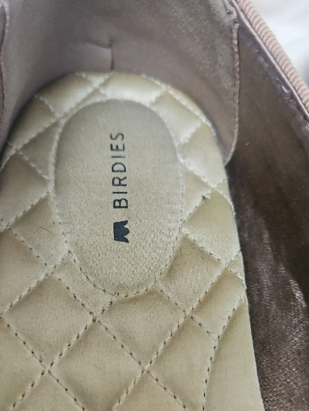 Birdies The Starling Suede Loafer Flats - Latte Beige Size 10